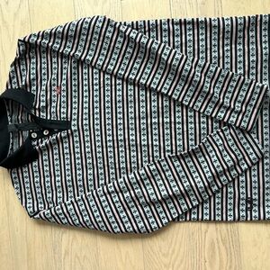 Chrome Hearts Black and White Patterned Shirt